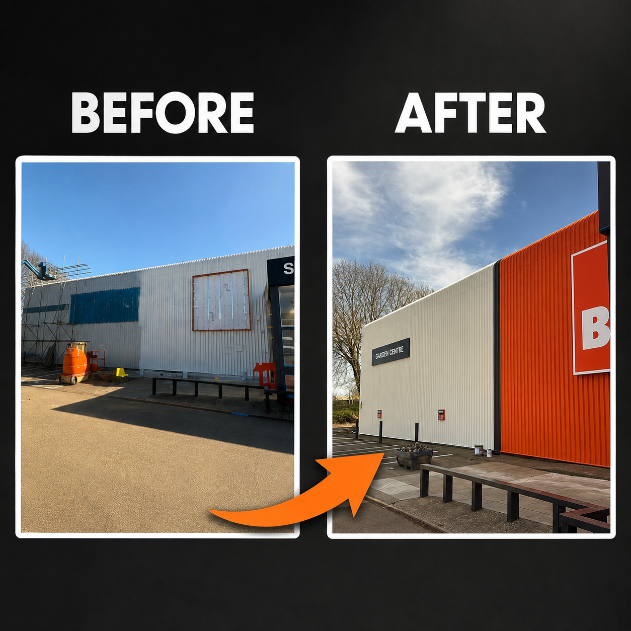 PAINT SPRAYING BEFORE AFTER